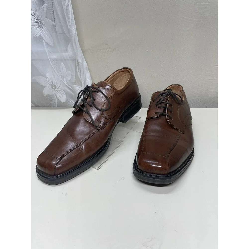 KLONDIKE Mens Eur 45 Brown Leather Shoes Oxfotd Dress Lece-up #96264 ( US 11)